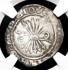 COLONIAL ERA SPAIN. Ferdinand and Isabella, 1474-1504, 1/2 Real, NGC VF Details