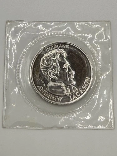 1/2 oz Liberty Lobby Andrew Jackson Silver Round – 240 Grains – .999 Fine Toned