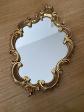 Spiegel Wandspiegel In Barockstil Retro Vintage Holzrahmen Goldfarbig 