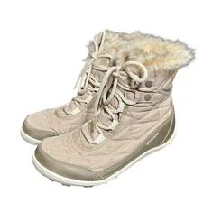 Columbia Womens MINX Shorty Omni-Heat Beige Winter-Snow Boots Size women 7