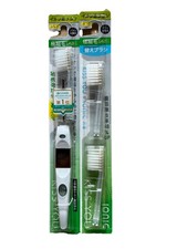 KISS YOU regular size medium ionic toothbrush 2 replacement Clear