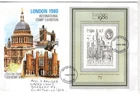 1980 LONDON STAMP EXHIBITION - COLCHESTER CDS STUART FDC FROM COLLECTION O23