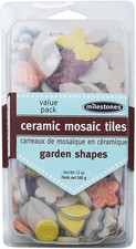 Mosaic Glass 12oz Value Pack Garden Shapes