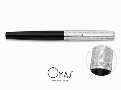 OMAS Füllfederhalter 72 Distinzione Kappe Massives Silber 925 Vintage
