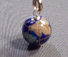 14k Yellow Gold Michael Anthony World Globe Lapis Inlay Pendant - Made In Italy — photo 5