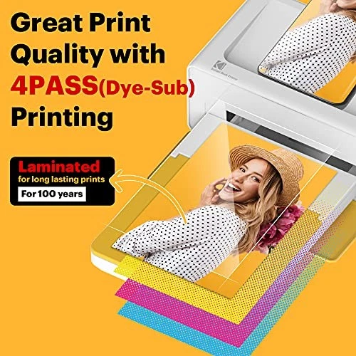 KODAK Dock Plus 4PASS Instant Photo Printer (10 x 15 cm) + Initial 10 Sheets + - Image 4 of 4