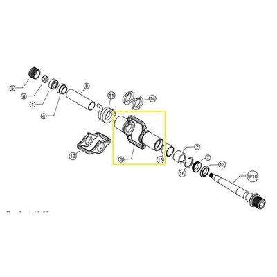 Crankbrothers Pedal Body Pedalkörper, Eggbeater, 1 Level
