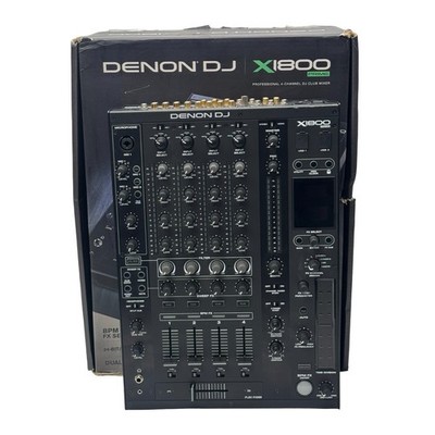 Denon DJ X1800 Prime Professional 4-Channel DJ Club Mixer w/ Box - TESTED