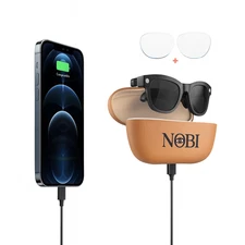NOBI GS5 Max | AI Smart Glasses | 8MP Sony Camera | HD Video| Clear & Sun Lenses