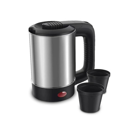 Mini Electric Kettle Tea Coffee Stainless Steel 1000W Portable Travel Water Boil