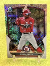 Elijah Green 2023 Bowman Mega #BCP-23 MOJO REFRACTOR - Washington Nationals