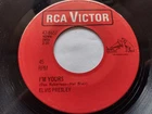 CANADA!!! ELVIS PRESLEY I'm Yours / Long Lonely Highway 1965 RCA 45 RED LABEL