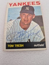 1964 ton tresh yankee autographed