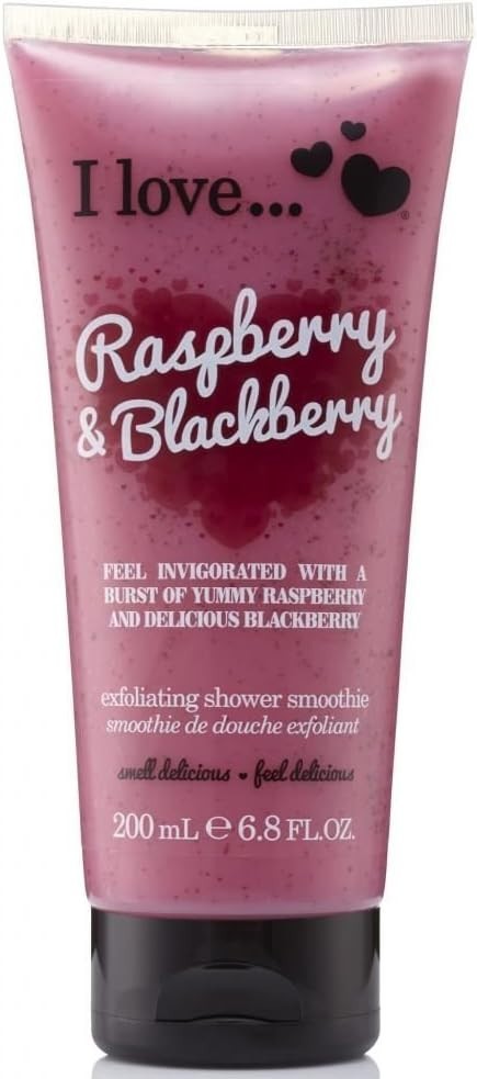 I Love Cosmetics Ltd Exfoliating Shower Smoothie - Raspberry And Blackberry By I Love Cosmetics For Women - 6.8 Oz Exfoliator - Image 2