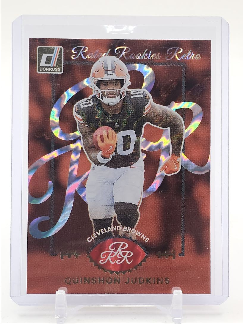 QUINSHON JUDKINS 2025 DONRUSS RATED ROOKIES RETRO BROWNS RC Q4925