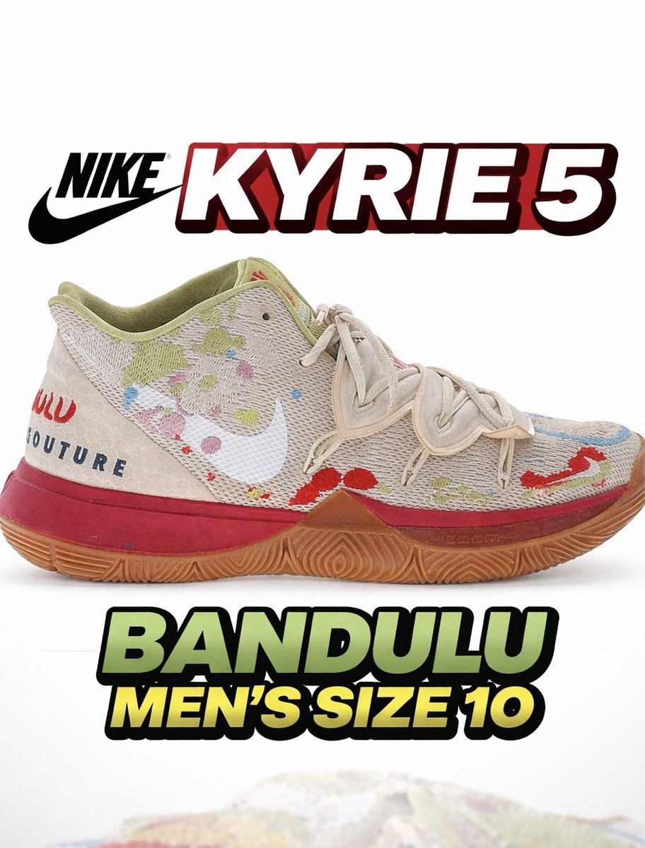 Nike Bandulu x Kyrie 5 NBY Embroidered Splatters Mens Shoes CK5836 100 Size 10? Nike Bandulu x Kyrie 5 Embroidered Splatters 12 Sneakers  main image 4