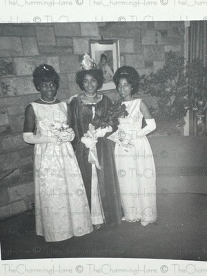 Vintage Photo African American High School Dance Prom Queen Crown 1950 s