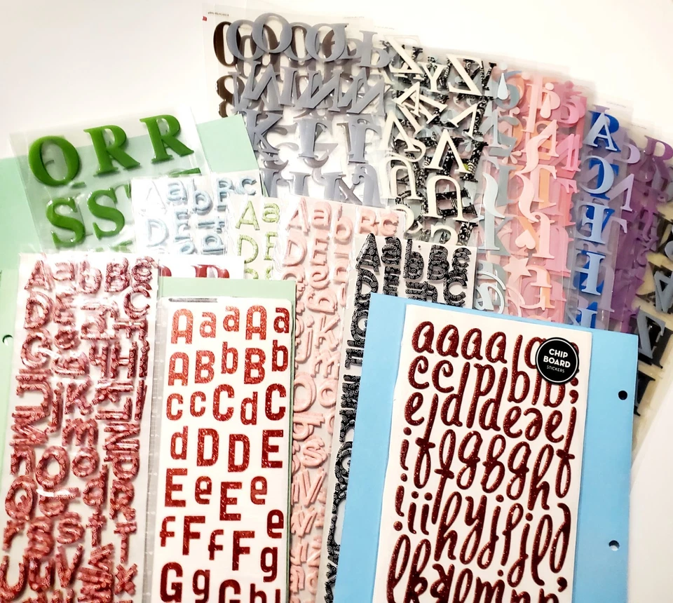 2 - Variety of Stickers For Scrapbooking And Crafts Dozens of Letters & Numbers - Image 2 of 3