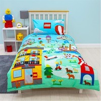 Official LEGO Reversible Single Duvet Cover Set With Pillowcase Single Bedding