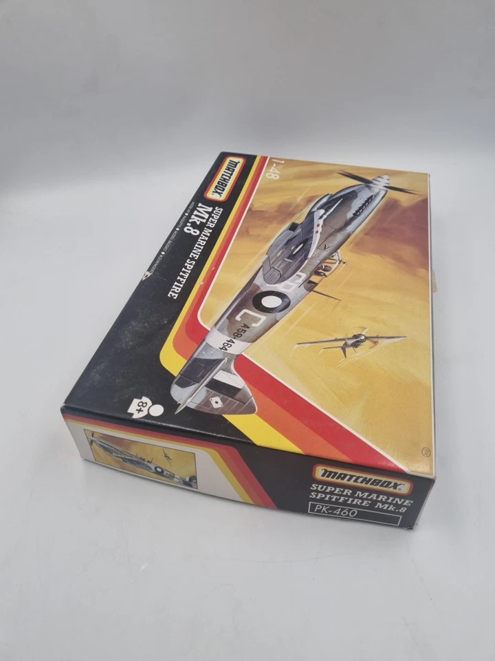 Matchbox Super Marine Spitfire Mk.8 (PK-460) 1:48 Plastic Model Aircraft Kit - Image 3 of 4