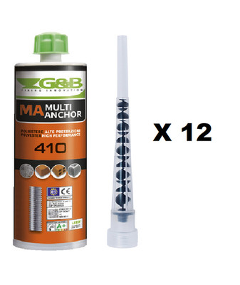 Harz Anker Chemie Polyester Befestigung Top Qualität 12 x 410ml