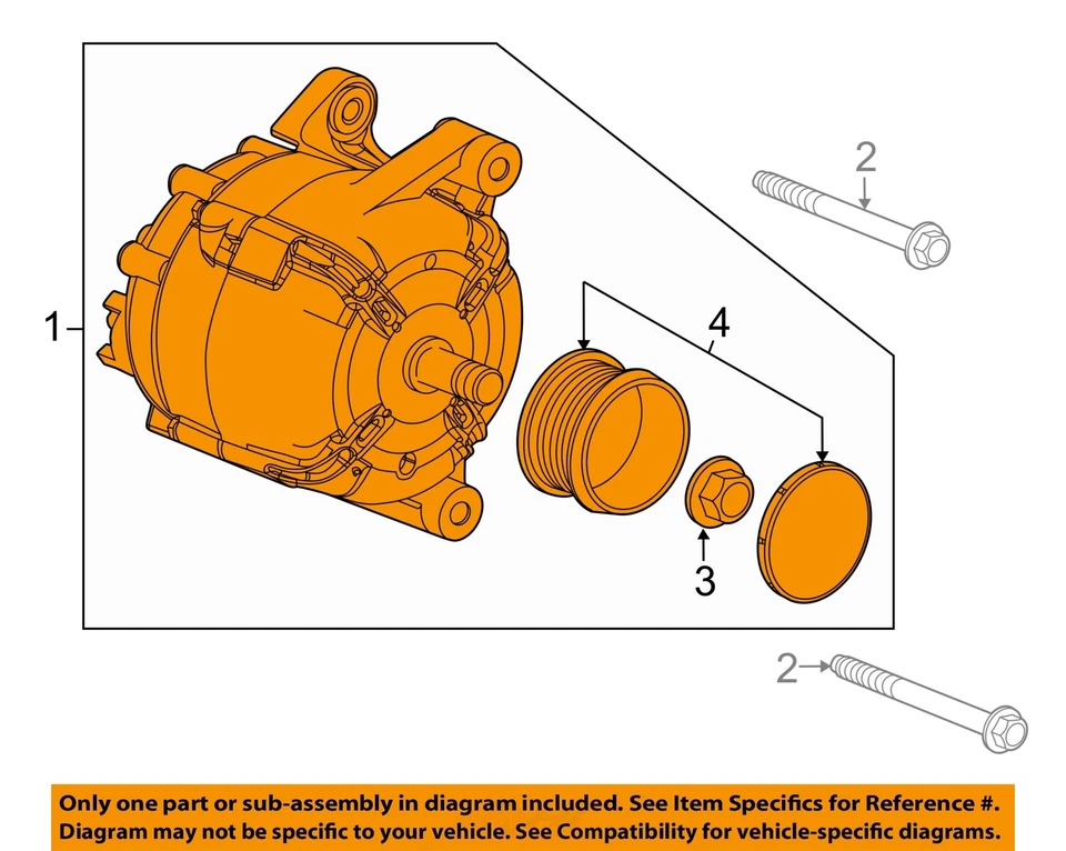 二手发电机适合:2014 别克 Encore A 级 — 第 3/4 张图片
