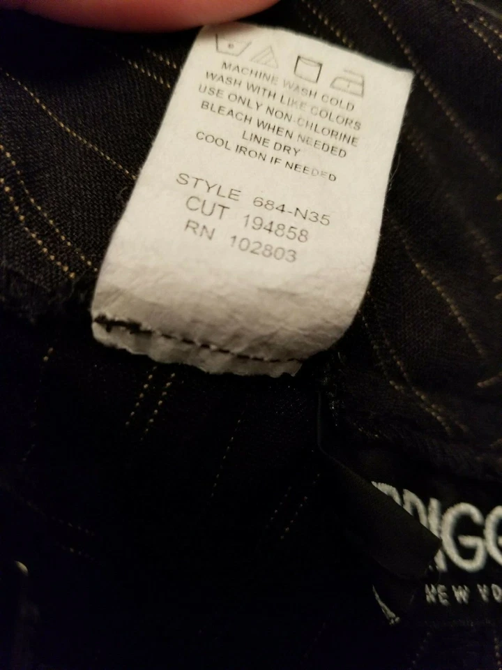 Pantalones Briggs New York para mujer talla 14 negro marrón a rayas Foto 3 de 4