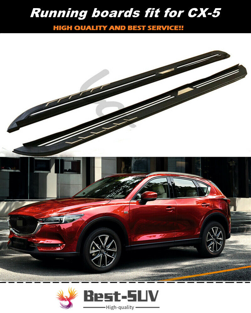 2PCS Running Boards Side Step Nerf Bars fits for Mazda CX-5 CX5