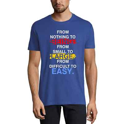 ULTRABASIC Herren T-Shirt Von Nichts zum Großen Leicht From Nothing