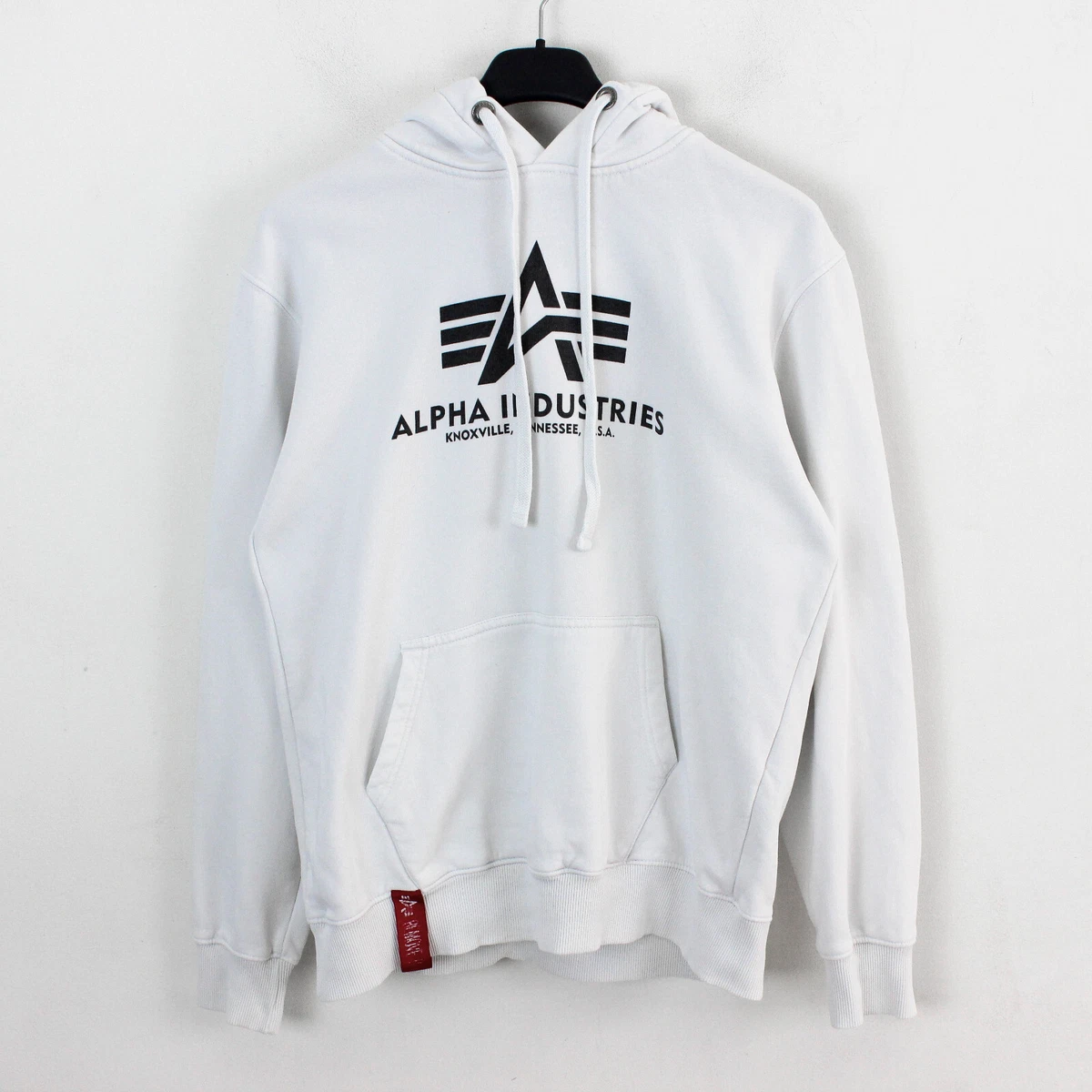 Cotton Print Jumper INDUSTRIES White Logo eBay Hoodie Sweatshirt Mens M ALPHA | Sweater