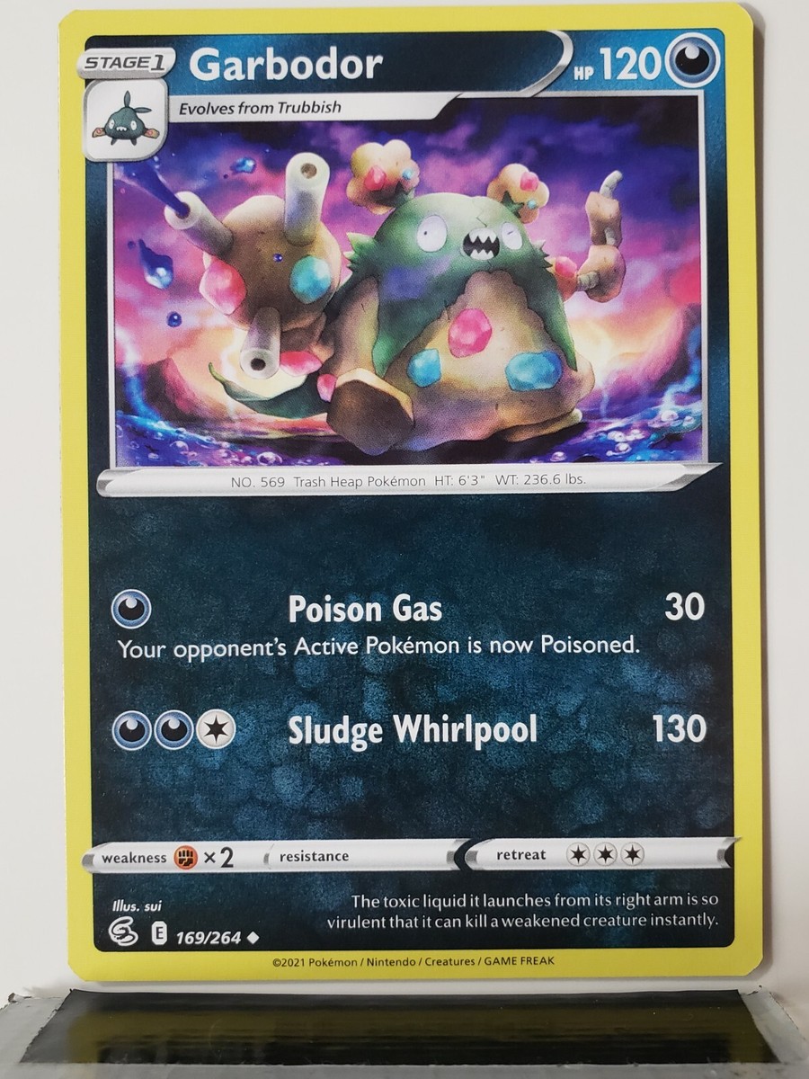 Garbodor 169/264 - NM / M - Fusion Strike Pokemon Card - Sui Art Garbodor 169/264 - NM / M - Fusion Strike Pokemon Card - Sui Art