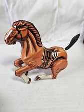 Vintage Tin Wind Up Horse Mechanical Toy Daiya. Working Condition
