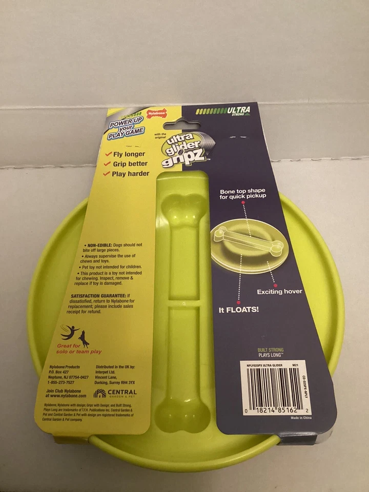 Nylabone Power Play Ultra Glider Gripz Flying Disc Dog Toy, Large - Image 2 of 4