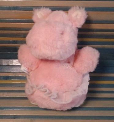 S5 / doudou peluche hippopotame rose musical BOULGOM - Photo 1/3