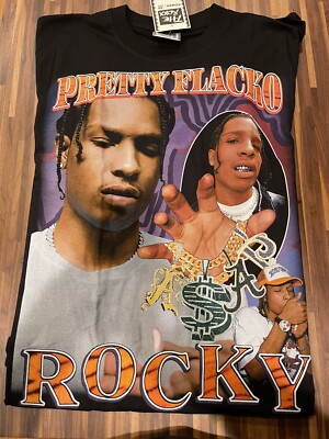 black street bootleg raptees rap tシャツ ✓A$AP Rocky - RapTee Bootleg Thai Merch - Front/Back Printed