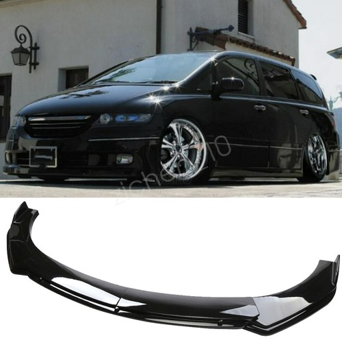 For Toyota Camry Front Bumper Lip Splitter Spoiler Strut Rods Glossy Black+ Red