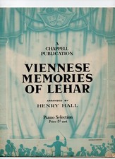 Henry Hall's Viennese Memories of Lehar Vintage Sheet Music