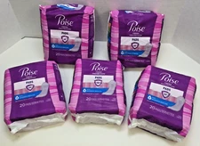 Poise Fresh Protection Pads, #4 Moderate Regular, Pack Of 100 Pads!
