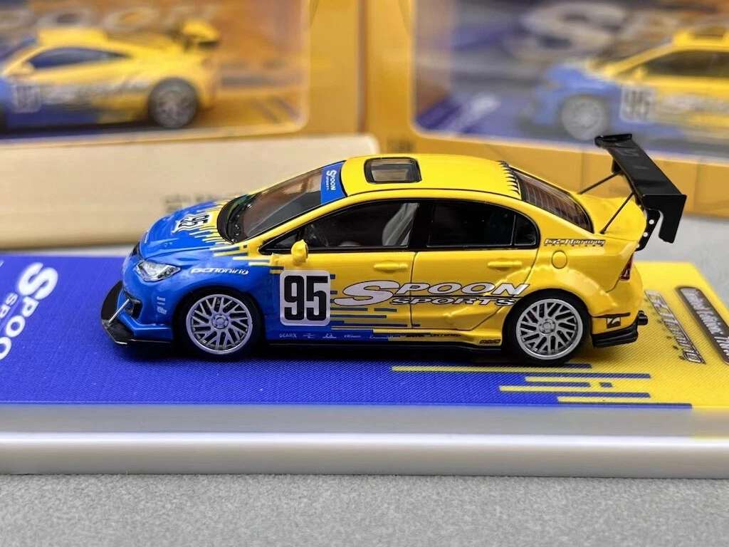 TM 1:64 JDM Civic Type R FD2 #95 Spoon Racing Sports Model