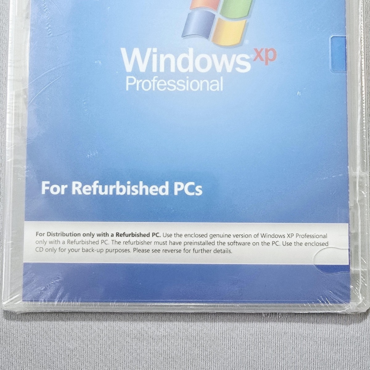 SEALED Windows XP Professional SP3 Disc for Refurbished PCs
