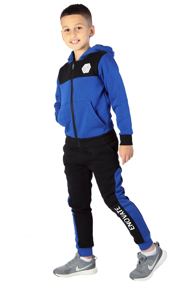 ENOVATE LONDON Boys kids Juniors Winter Fleece Track Suit 2 Piece Set ,Hoody With Jogging Pant