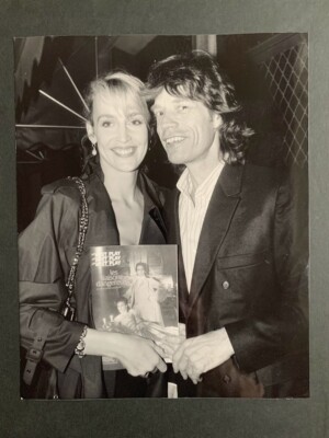 ROLLING STONES - MICK JAGGER - JERRY HALL selten VINTAGE Original Pressefoto