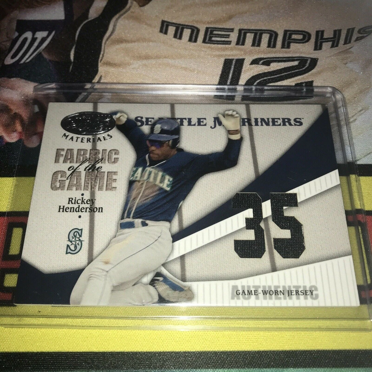 Leaf Certified Fabric Of The Game Rickey Henderson Jersey Relic GU