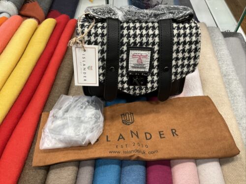 Harris Tweed Black And White Dogtooth Bag Small Limited Edition ! - Picture 2 of 5