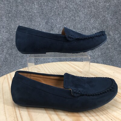 Comfortview Shoes Mens 11 Extra Wide Milena Loafer Blue Suede Slip On 14042 NEW
