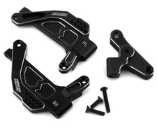Samix SCX10 III Aluminum Front Shock Plate (2) (Black) [SAMSCX3-6023-BK]