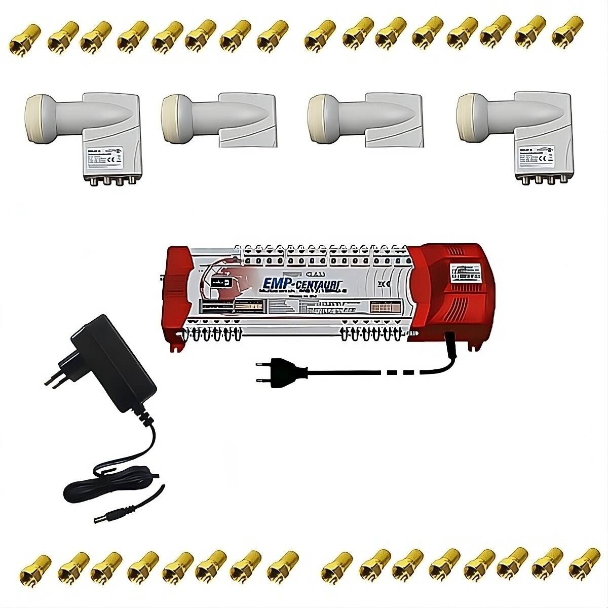 Multiswitch MS17/12 sélecteur de chaînes pour distribuer la TV par satellite dans 12 pièces