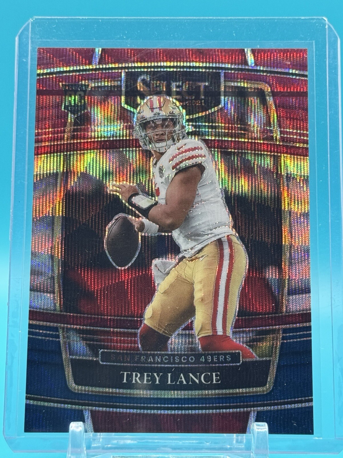 2021 Select Prizm Tri Color #45 Trey Lance RC /249 San Francisco 49ers Rookie