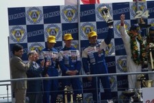 Eddie Irvine Mauro Martin Jeff Krosnoff Toyota 94CV 2nd place 1994 Old Photo