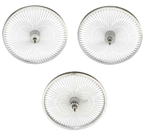 NEW! 20" ORIGINAL FRONT,COASTER, OR FREEWHEEL IN 144 SPOKE CHROME IN 3/8 AXLE. - Picture 1 of 4